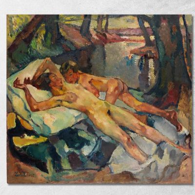 Una Giornata Estiva Leo Putz lpz12 quadro stampa su tela