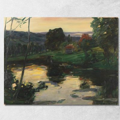 Paesaggio Ai Laghi Di Pasqua Leo Putz lpz30 quadro stampa su tela