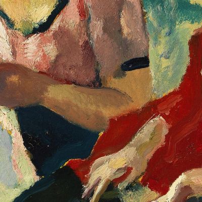 Lisl E Buberl Leo Putz lpz33 quadro stampa su tela