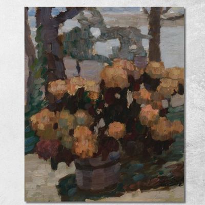 Natura Morta Di Rose Leo Putz lpz45 quadro stampa su tela