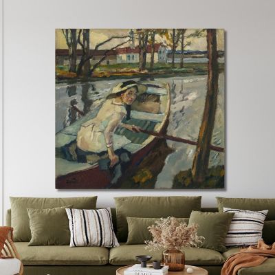 Pausa De Marcha Hartmannsberg Leo Putz, lpz46 cuadro en lienzo