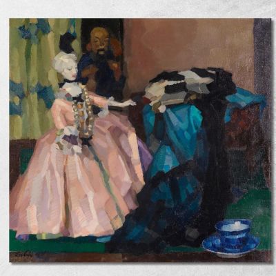 Bambola Bianca Leo Putz lpz61 quadro stampa su tela