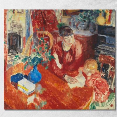 Istruzione Rik Wouters rwo5 quadro stampa su tela