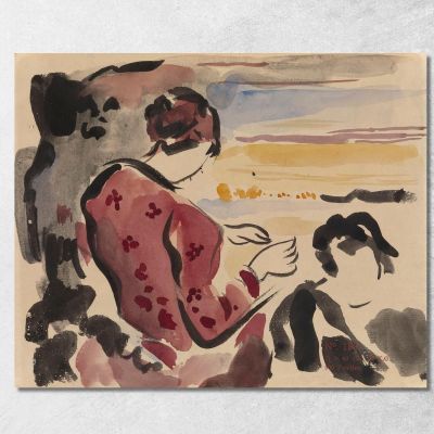 Donna Seduta Rik Wouters rwo24 quadro stampa su tela