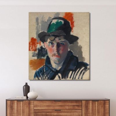 Autoritratto Con Cappello Verde Rik Wouters rwo25 quadro stampa su tela