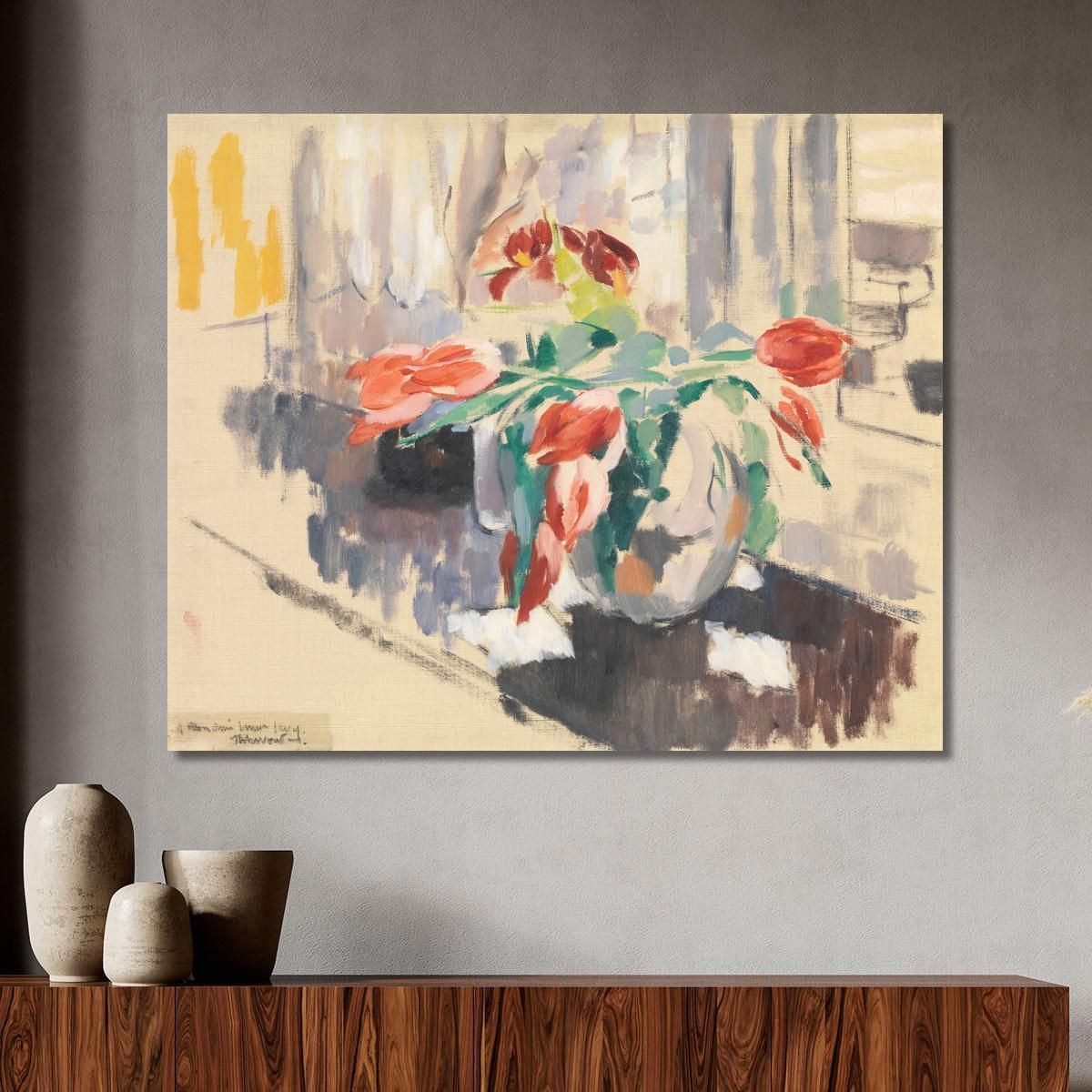 Tulipani Rik Wouters rwo35 quadro stampa su tela