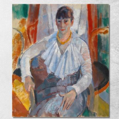 Donna In Bianco Rik Wouters rwo39 quadro stampa su tela