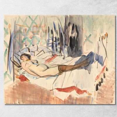 Donna Che Riposa Rik Wouters rwo43 quadro stampa su tela