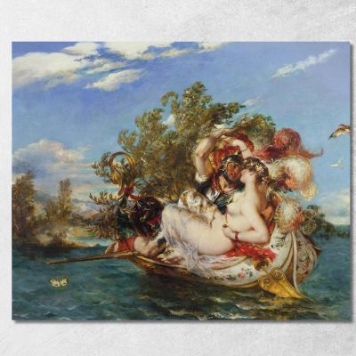 Fedria E Cimocle William Etty wet17 quadro stampa su tela
