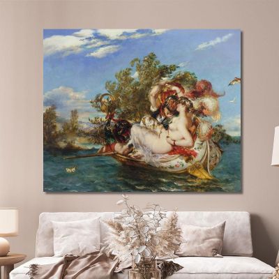 Fedria Y Cimocles William Etty, wet17 cuadro en lienzo