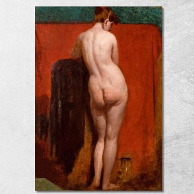 Nudo Femminile In Piedi 2 William Etty wet33 quadro stampa su tela