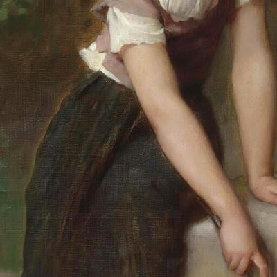 La Ragazza Dell'Oca Émile Munier emn10 quadro stampa su tela