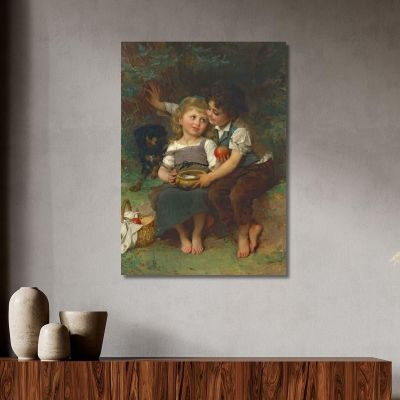 La Ciotola Del Latte Émile Munier emn14 quadro stampa su tela