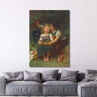 La Ciotola Del Latte Émile Munier emn14 quadro stampa su tela