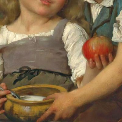 La Ciotola Del Latte Émile Munier emn14 quadro stampa su tela
