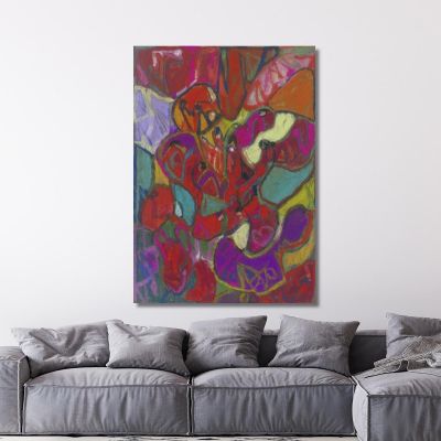 Abstract Composition Portrait Format Adolf Hölzel, ahl1 canvas print