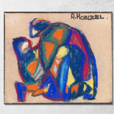Composizione Figurativa Il Figliol Prodigo Adolf Hölzel ahl21 quadro stampa su tela