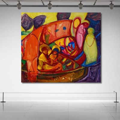 Composition Adoration Sainte Ursule Adolf Hölzel, ahl25 tableau impression sur toile