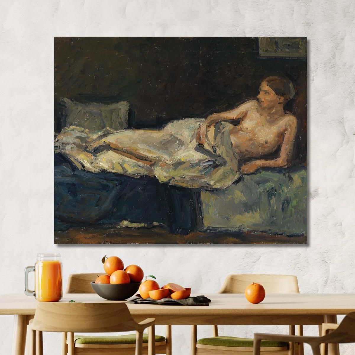 Sdraiato Seminudo Adolf Hölzel ahl35 quadro stampa su tela