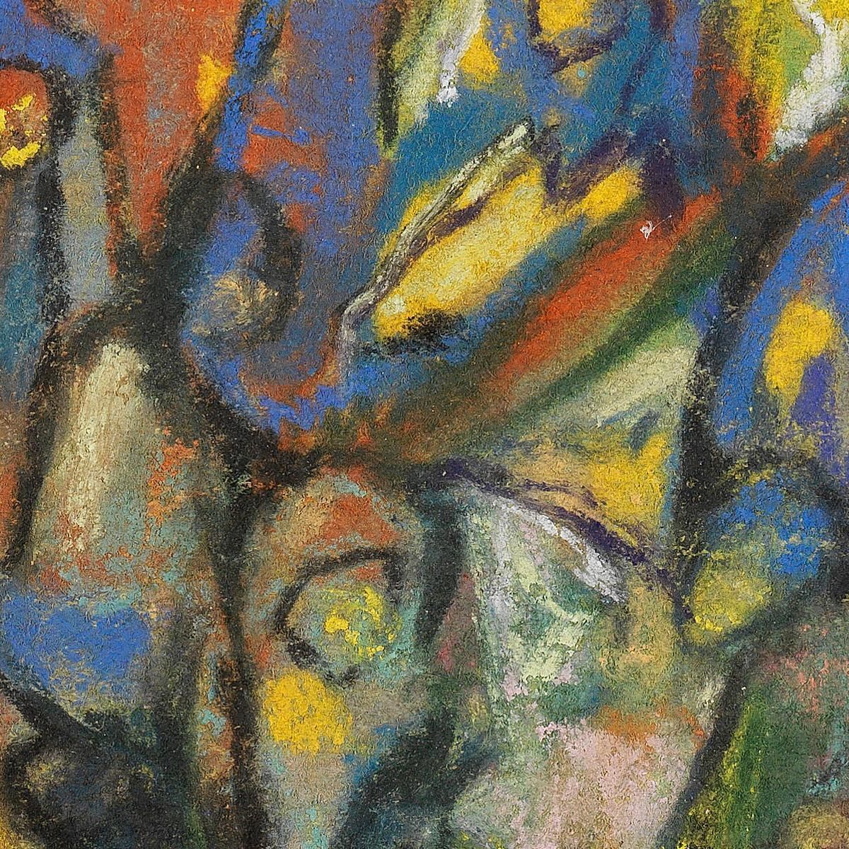 Composizione Di Figure Senza Titolo Adolf Hölzel ahl37 quadro stampa su tela