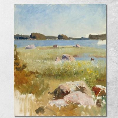 Paesaggio Dell'Arcipelago Incompiuto Albert Edelfelt aed105 quadro stampa su tela