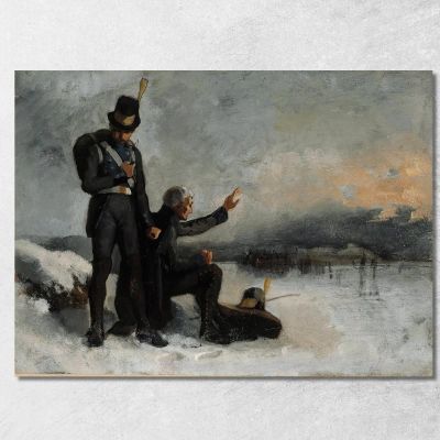 Scena Dalla Guerra Finlandese Albert Edelfelt aed107 quadro stampa su tela