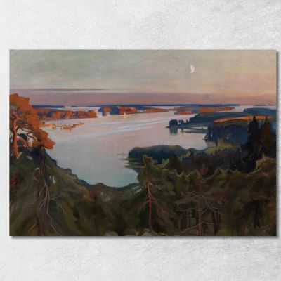 Vista Su Haikko Albert Edelfelt aed145 quadro stampa su tela