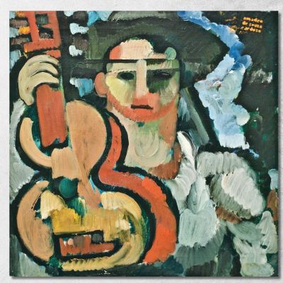 Cavaquinho Amadeo de Souza-Cardoso asc4 quadro stampa su tela