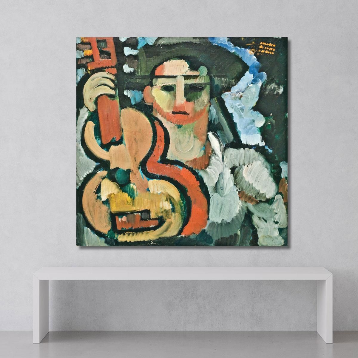 Cavaquinho Amadeo de Souza-Cardoso asc4 quadro stampa su tela