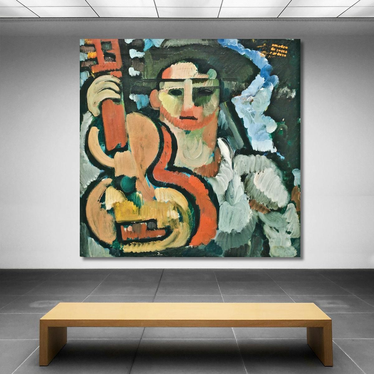 Cavaquinho Amadeo de Souza-Cardoso asc4 quadro stampa su tela