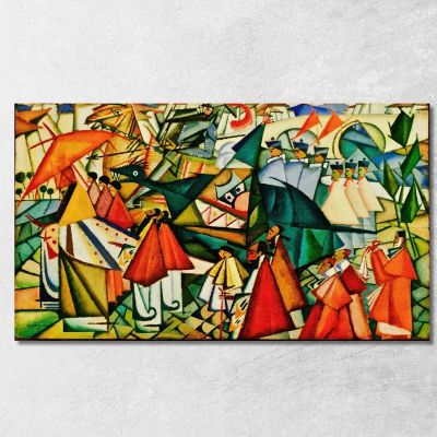 Processione Del Corpus Domini Amadeo de Souza-Cardoso asc5 quadro stampa su tela