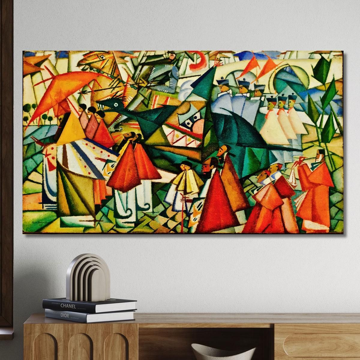 Processione Del Corpus Domini Amadeo de Souza-Cardoso asc5 quadro stampa su tela