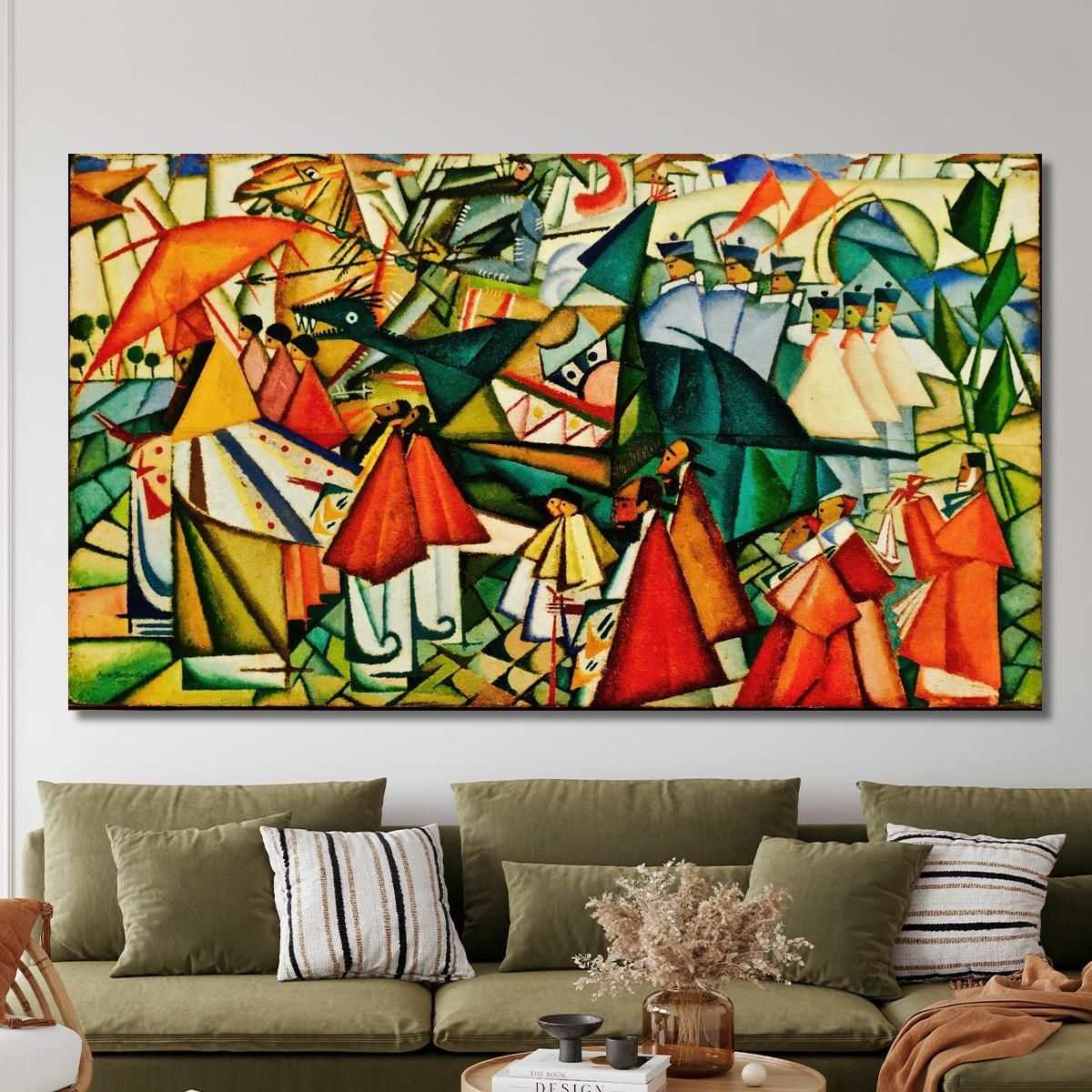 Processione Del Corpus Domini Amadeo de Souza-Cardoso asc5 quadro stampa su tela