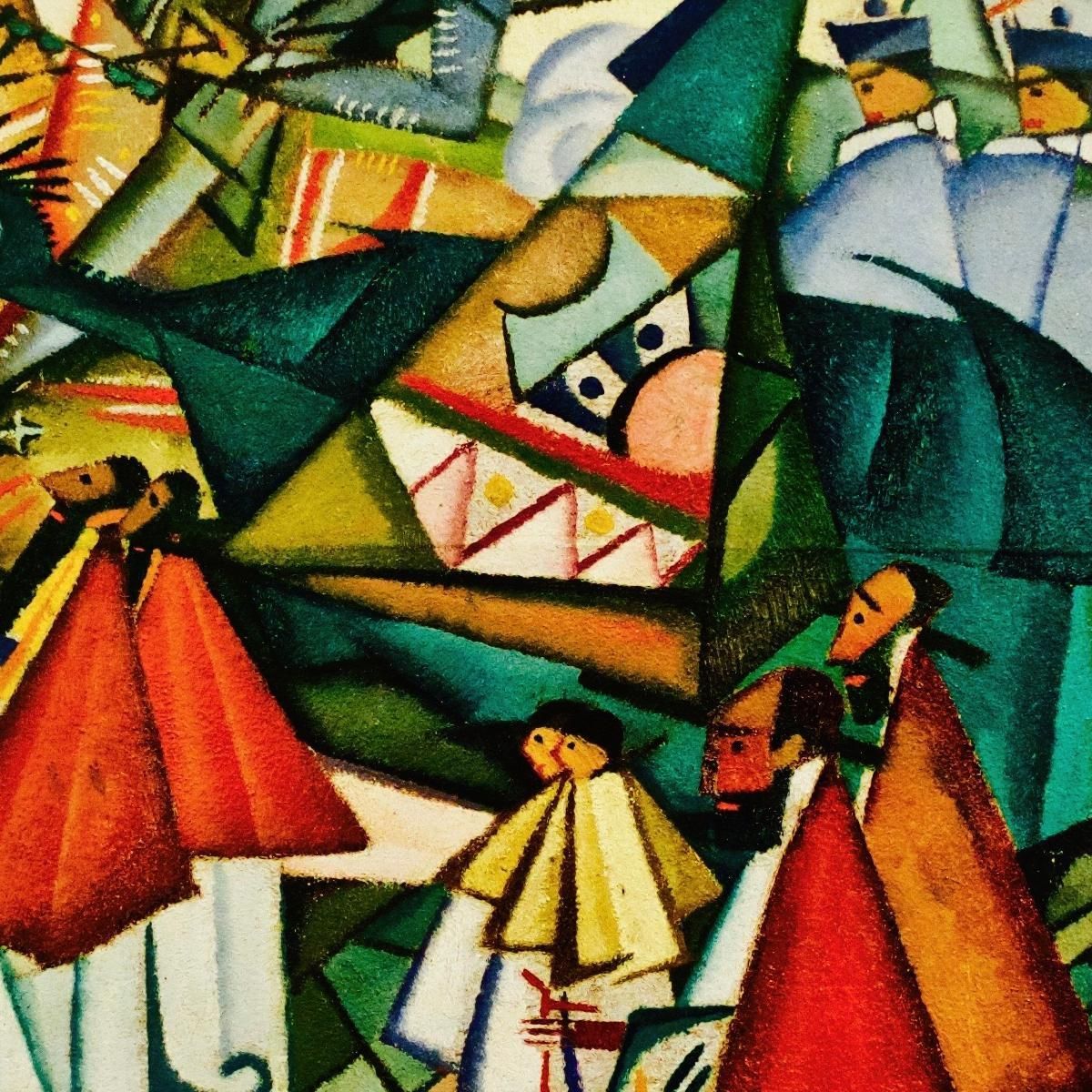 Processione Del Corpus Domini Amadeo de Souza-Cardoso asc5 quadro stampa su tela