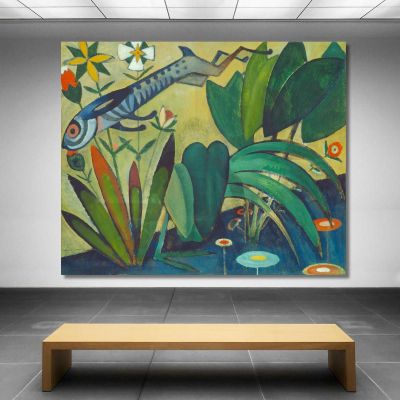 Il Salto Del Coniglio Amadeo de Souza-Cardoso asc24 quadro stampa su tela