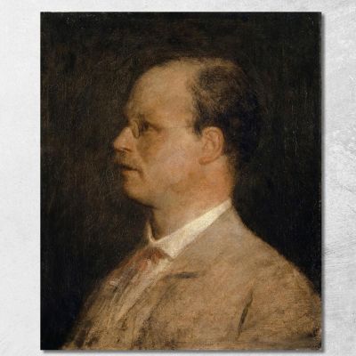 Ritratto Del Prof. Fritz Burckhardt-Brenner Arnold Böcklin abk48 quadro stampa su tela