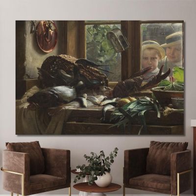 Still Life With Fish Carl Bloch, cbl24 canvas print