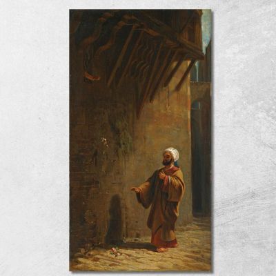 Strada Al Cairo Türk Trova Rose A Cairo Street Carl Spitzweg csp51 quadro stampa su tela