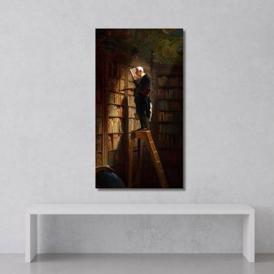 Der Bücherwurm Carl Spitzweg, csp58 drucken auf leinwand