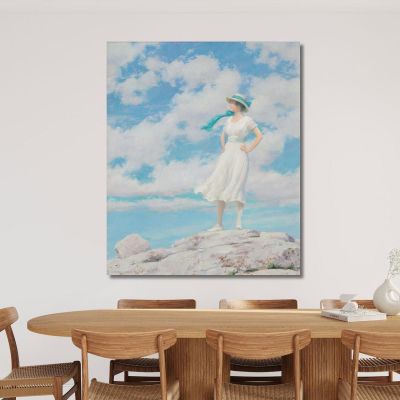 Ciel Ensoleillé Au Sommet Charles Courtney Curran, ccc25 tableau impression sur toile