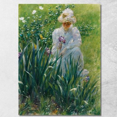 Il Letto Iris Charles Courtney Curran ccc28 quadro stampa su tela