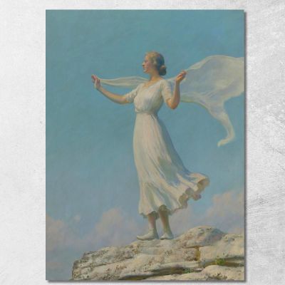 Il Vento Del Sud Il Giorno Ventilato Charles Courtney Curran ccc29 quadro stampa su tela