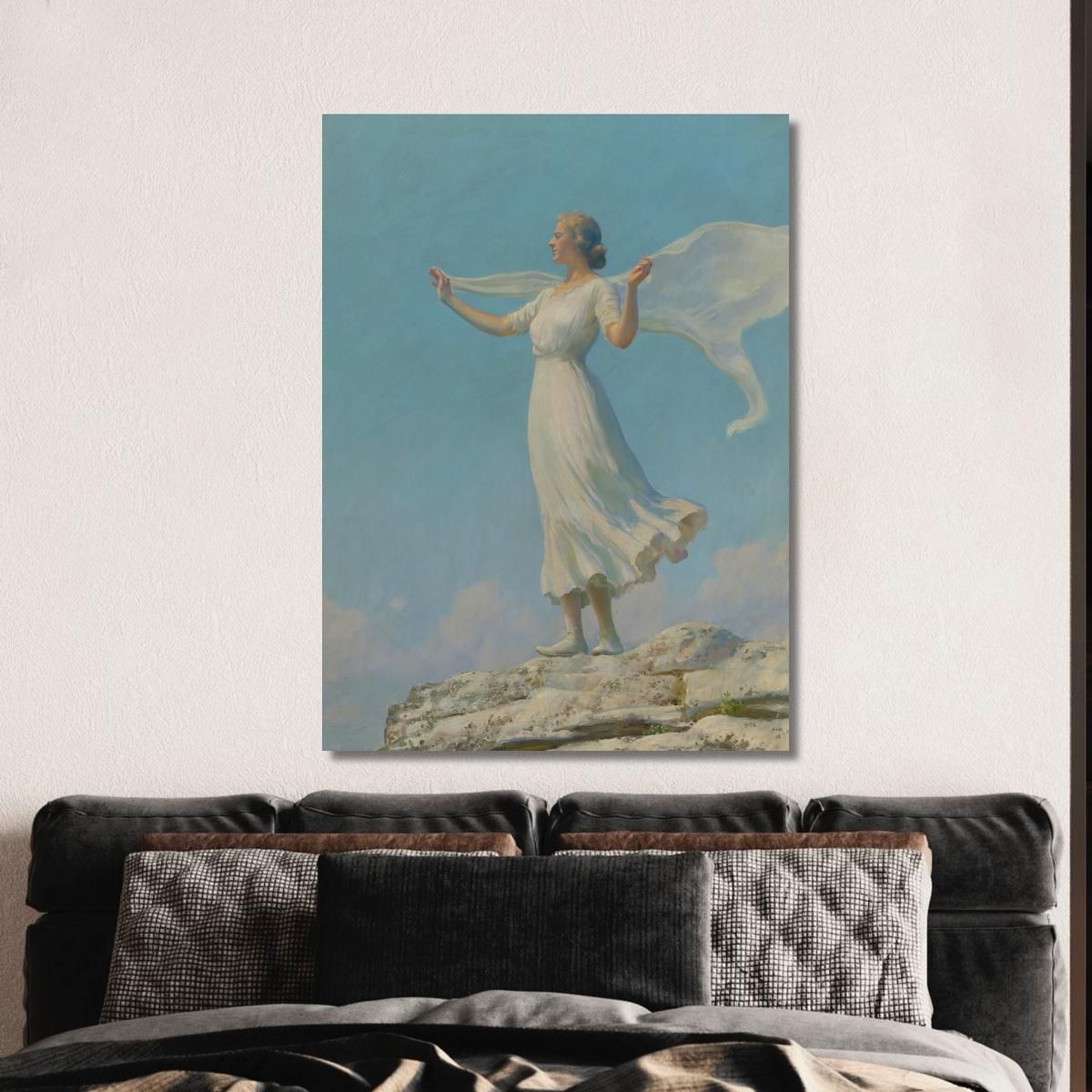Il Vento Del Sud Il Giorno Ventilato Charles Courtney Curran ccc29 quadro stampa su tela