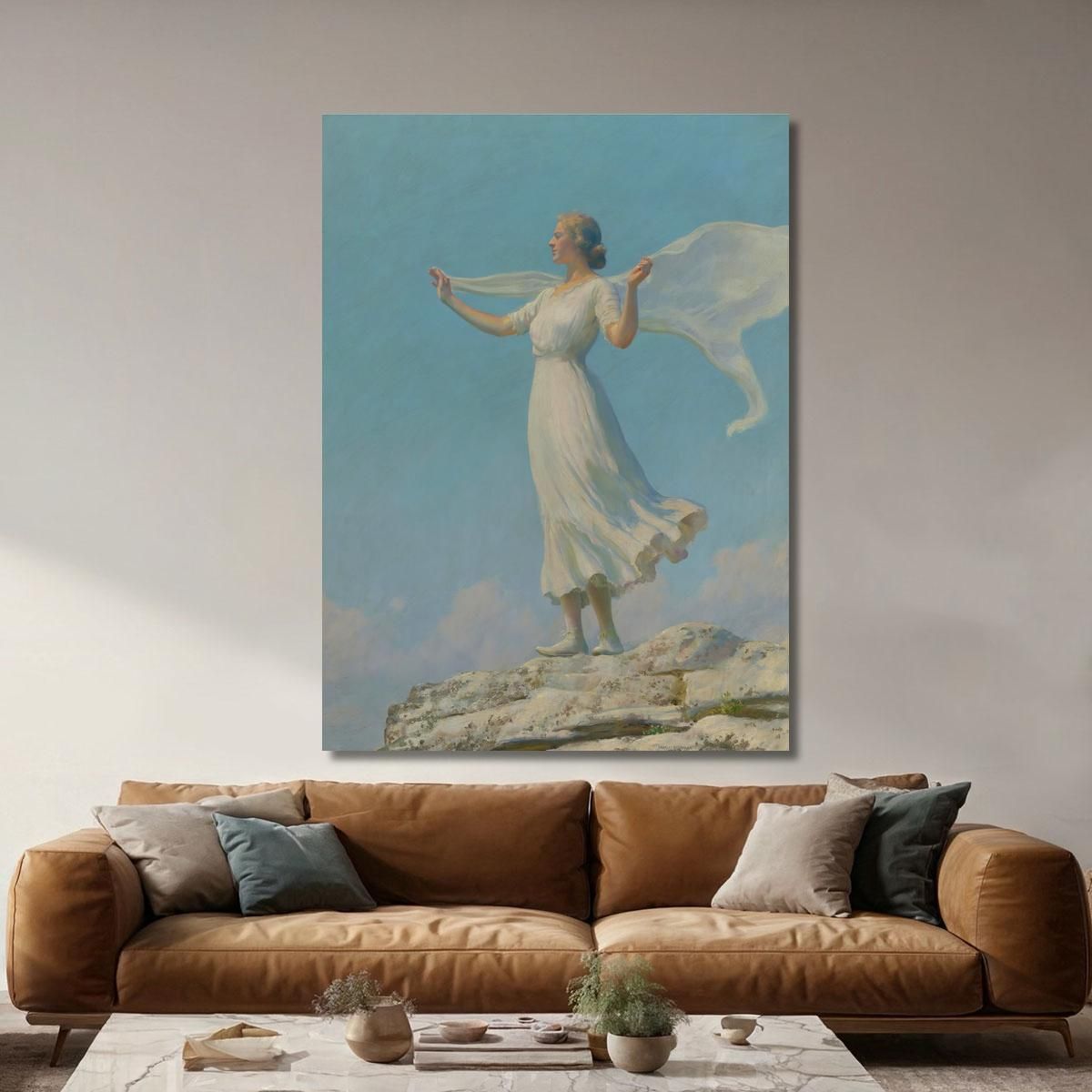 Il Vento Del Sud Il Giorno Ventilato Charles Courtney Curran ccc29 quadro stampa su tela