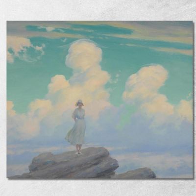 La Nuvola Velata Charles Courtney Curran ccc30 quadro stampa su tela