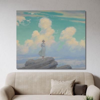 Le Nuage Voilé Charles Courtney Curran, ccc30 tableau impression sur toile
