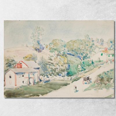 Strada Di Campagna Childe Hassam chs14 quadro stampa su tela