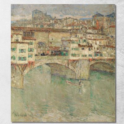 Ponte Vecchio Childe Hassam chs53 quadro stampa su tela