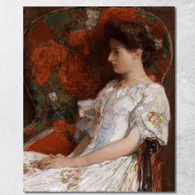 La Sedia Vittoriana Childe Hassam chs86 quadro stampa su tela