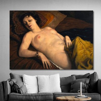 Sdraiato Nudo Con Braccialetto Emile Bernard ebr32 quadro stampa su tela